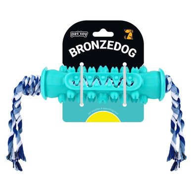 Игрушка для собак Bronzedog PetFun Dental Кость с канатом BronzeDog