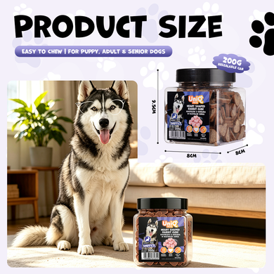 Лакомство для собак UNIQ PETS DOG SNACKS SNIFFY с кроликом в форме сердечек UniQ PETS