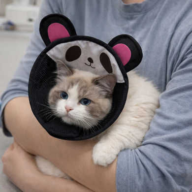 М'який ветеринарний комір длякотів і малих собак Cute Panda Design