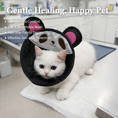 М'який ветеринарний комір длякотів і малих собак Cute Panda Design