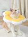 Мягкий воротник для кошек и небольших собак Derby Plush flower, Yellow, XS, 10-18 см