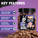 Лакомство для собак UNIQ PETS DOG SNACKS SNIFFY с кроликом в форме сердечек, кролик, курица, 200 г, Упаковка производителя