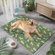 Літня охолоджуюча підстилка для собак Derby Ice Silk Material Summer Pet Cooling Mat Dog Pattern - Green, 45х60 см