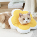 Мягкий воротник для кошек и небольших собак Derby Plush flower, Yellow, XS, 10-18 см