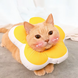 Мягкий воротник для кошек и небольших собак Derby Plush flower, Yellow, XS, 10-18 см