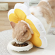 Мягкий воротник для кошек и небольших собак Derby Plush flower, Yellow, XS, 10-18 см