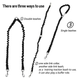 Поводок для 2-х собак Derby Dog Double Leash, Черный