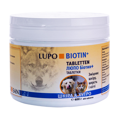 Кормова добавка по догляду за шкірою і шерстю LUPO Biotin+ Tabletten Luposan