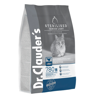 Dr.Clauder's High Premium Sterilized Senior/Light. Сухий корм для дорослих котів від 8 років Dr.Clauder's