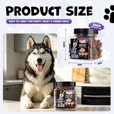 Лакомство для собак UNIQ PETS DOG SNACKS SNIFFY с кроликом в форме косточек UniQ PETS