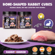 Лакомство для собак UNIQ PETS DOG SNACKS SNIFFY с кроликом в форме косточек, кролик, курица, 200 г, Упаковка производителя