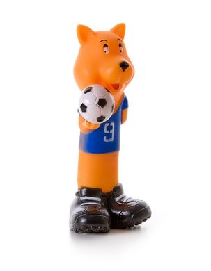 Вінілова іграшка-пищалка JK Animals Собака з м'ячем JK Animals