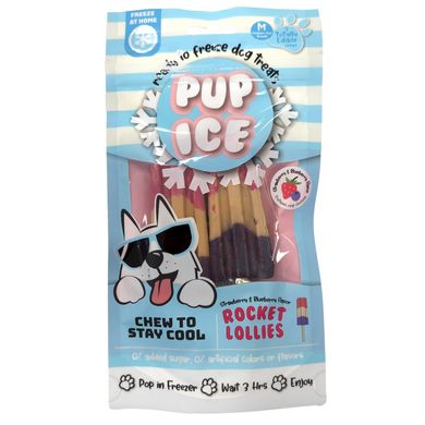 Морозиво для собак Pup Ice Rocket Lollies Strawberry & Blueberry M 2 шт. PUP ICE