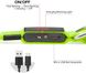 Світлодіодний ошийник для собак BSEEN з USB-акумулятором, Зелений, Large