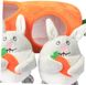 М'яка іграшка для собак Carrot+Rabbit Hide and Seek Plush Dog Toy з пищалкою