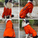 Комбінезон-дощовик для собак Derby Dog Suit Orange, D-L, 56-64 см, 56-74 см, 41-53 см