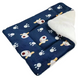 Теплая лежанка с пледом COLLABOR Cute Puppy&Paws, 70х100 см