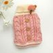В'язаний светр Derby Classic Dog Winter Sweater Pink для собак, кішок, цуценят, XL, 38-40 см, 52-54 см, 31-33 см