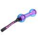 Іграшка для собак Gigwi Push To Mute Гантель зі звуком, що відключається фіолетово/синій 18 см, Medium