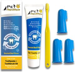 Набор для ухода за пастью собак и кошек Pet Republique Toothbrushes & Toothpaste (100 мл)