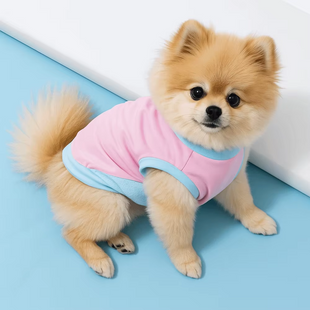 Дихаючий літній сонцезахисний одяг для собак Derby Breathable Summer Sun-protective Dog Clothing, Pink Derby