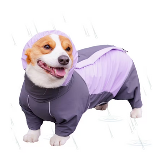 Комбінезон-дощовик для собак Woofer Purple
