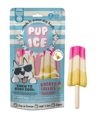 Морозиво для собак Pup Ice Rocket Lollies Strawberry Banana M 2 шт. PUP ICE