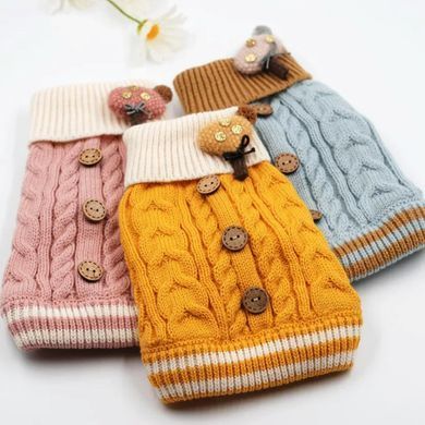 Вязаный свитер Derby Classic Dog Winter Sweater Blue для собак, кошек, щенков Derby