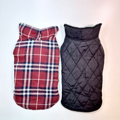 Зимовий водонепроникний двохсторонній жилет в клітинку Derby Plaid Red в британському стилі Derby