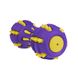 Игрушка для собак BronzeDog Jumble Звуковая гантель 17,5 см фиолетово-желтая