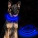 Светодиодный ошейник для собак Ezier USB Rechargeable Glow in The Dark Dog Collar, Синий, Medium