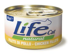 Консерва для котов LifeNatural Куриное филе (chicken), 85 г LifeNatural