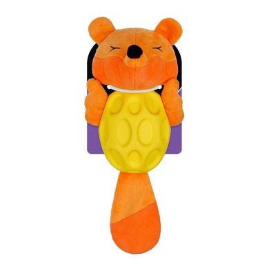 Іграшка для Собак BronzeDog Jumble М'яка Звукова Лиса 27 см помаранчева BronzeDog
