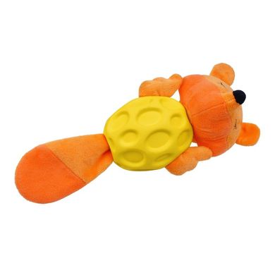 Іграшка для Собак BronzeDog Jumble М'яка Звукова Лиса 27 см помаранчева BronzeDog