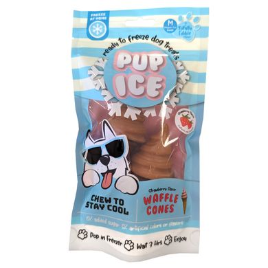 Морозиво для собак Pup Ice Waffle Cones Strawberry M 2 шт. PUP ICE