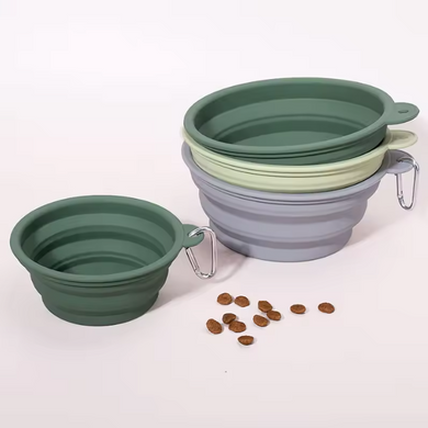 Силіконова складна дорожня миска Derby Collapsible silicone pet bowl Derby