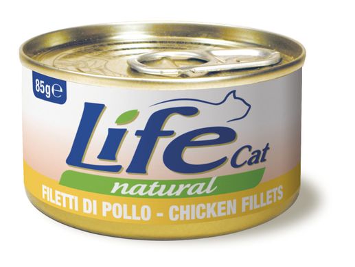 Консерва для котів LifeNatural Куряче філе (chicken), 85 г LifeNatural