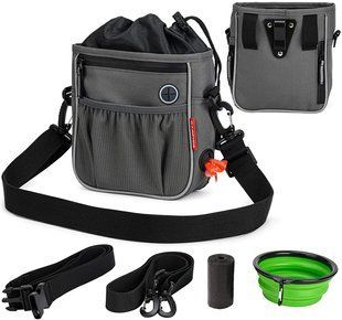 Сумка для вигулу і дресирувань BABEYER Dog Treat Pouch, Grey