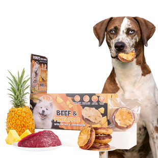 Коллагеновое лакомство-пончик для собак UNIQ PETS DOG SNACKS COLLAGEN&FRUIT с говядиной и сушеным ананасом UniQ PETS