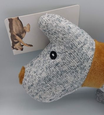 Мягкая игрушка для собак TEDI Knitted dog с пищалкой TEDi