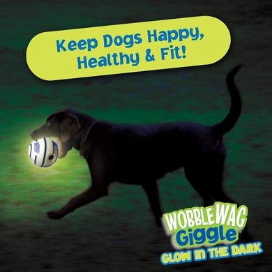 Интерактивная святящаяся игрушка-мяч для собак Wobble Wag Giggle Ball Wobble Wag Giggle