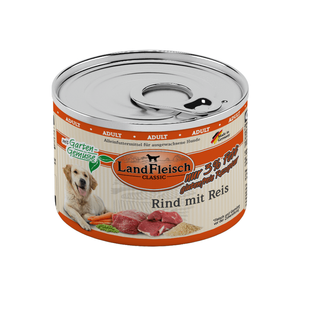 LandFleisch консервы для собак с говядиной, рисом и свежими овощами LandFleisch