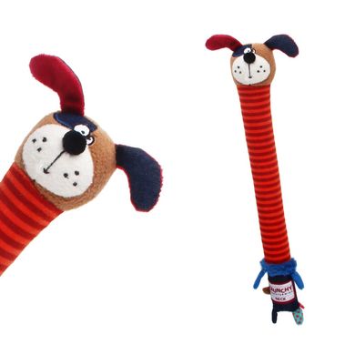 Іграшка для Собак Gigwi Crunchy Neck з хрусткими трансформуючоюся Шиєю і пищалкою Собака 30 см GiGwi