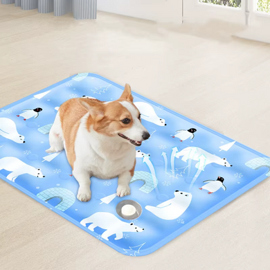 Охлаждающий коврик для собак и кошек Ice Summer Blue