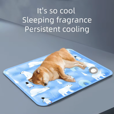 Охлаждающий коврик для собак и кошек Ice Summer Blue