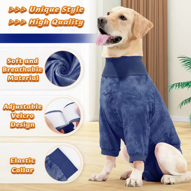 Піжама/попона для собак Derby Professional Dog Recovery Suite, Blue Derby
