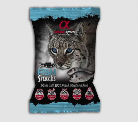 Полувлажные лакомства Alpha Spirit Cat Snacks (рыба) Alpha Spirit