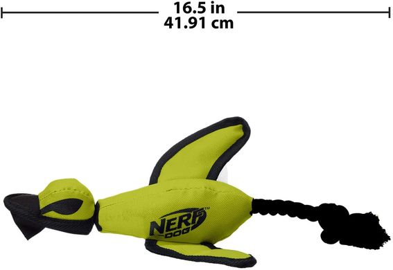 Большая нейлоновая утка Nerf Dog с интерактивным дизайном Nerf Dog
