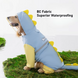 Дощовик для собак 3D Dinosaur Raincoat, Blue-Yellow, 8XL, 73 см, 100 см
