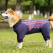 Комбінезон/попона для собак DoubleWin Recovery Suit Plaid Red, 3XL, 71 см, 108 см